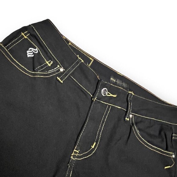 Rocawear Dark Wash Sequins Designer Denim Streetwear Jeans - Womens 5 - Picture 3 of 4